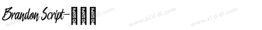 Brandon Script字体转换
